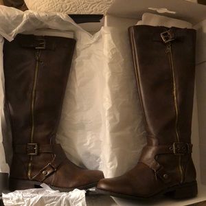 Guess Brown Wide Calf Boots.Size 7.